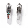 Natural Quartz Crystal Big Pointed Pendants G-H281-02D-2