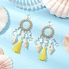 Shell Stud Earrings EJEW-TA00615-02-2