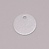 Blank Round Aluminum Engraved Pet Dog ID Tag FIND-WH0096-19B-1