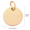 Ion Plating(IP) 304 Stainless Steel Pendants STAS-I311-32C-G-3