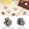 DICOSMETIC 12Pcs 2 Colors Alloy & Iron Buttons DIY-DC0002-67-5