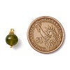 Natural Olive Jade Charms PALLOY-JF01092-04-4