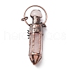 Natural Quartz Crystal and Agate Big Pointed Pendants G-M383-24R-3