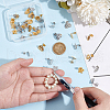 Unicraftale 40Pcs 10 Styles 304 Stainless Steel Stud Earring Findings STAS-UN0059-82-4