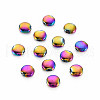 Rack Plating Rainbow Color Alloy Beads PALLOY-S180-368-1