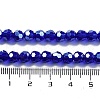 Electroplate Transparent Glass Beads Strands EGLA-A035-T6mm-A06-4