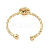 Brass Cuff Ring Components KK-A258-01G-3