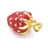Brass Enamel Pendants X-KK-S511-01B-G-2