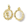 Shell Pendants KK-P223-06G-01-3