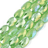 Electroplate Glass Beads Strands EGLA-S194-11A-B03-1