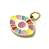 304 Stainless Steel Enamel Charms STAS-E550-51G-2
