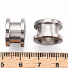 Non-Tarnish 316 Surgical Stainless Steel Grooved Beads STAS-N103-08B-P-3