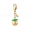 Tomato Glass Seed Beaded Pendant Decorations HJEW-MZ00264-04-2