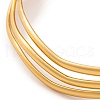 7Pcs PVD Vacuum Plating 304 Stainless Steel Wave Bangles Set for Women BJEW-A011-10A-G-3