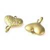 304 Stainless Steel Pendants STAS-H185-01G-2