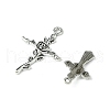 24Pcs 4 Styles Tibetan Style Alloy Pendants TIBE-FS0001-18-3