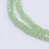 Electroplate Glass Beads Strands GLAA-F076-FR11-3