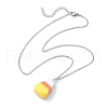 Resin Pendant Necklaces NJEW-JN04845-1