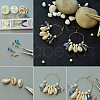 Brass Wine Glass Charm Rings Hoop Earrings KK-PH0028-01M-6