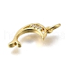Brass Micro Pave Cubic Zirconia Pendants KK-U072-02A-G-2