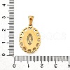 Golden 304 Stainless Steel Pendants STAS-K300-02G-X-3