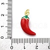Brass Enamel Pendants KK-U066-02A-G-3