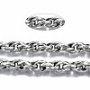Tarnish Resistant 304 Stainless Steel Rope Chains CHS-S008-007P-4