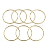 7Pcs Round Vacuum Plating 201 Stainless Steel Bangles Sets for Women BJEW-F476-08G-03-3