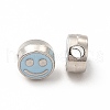 Rack Plating Alloy Enamel Beads FIND-G051-01P-05-2