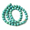 Dyed Natural Magnesite Beads Strands G-L617-D01-8mm-01-3