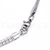 Tarnish Resistant 304 Stainless Steel Necklaces STAS-F034-02P-4