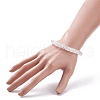 9Pcs 9 Color Candy Color Acrylic Curved Tube Chunky Stretch Bracelets Set for Women BJEW-JB08134-5