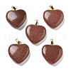 Synthetic Goldstone Pendants G-G956-B15-G-1
