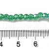 Electroplate Transparent Glass Beads Strands EGLA-A035-T3mm-L18-4