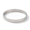 Non-Tarnish 304 Stainless Steel Grooved Heart Bangles BJEW-F464-15P-1