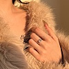 Oval & Rectangle 925 Sterling Silver Micro Pave Cubic Zirconia Finger Rings for Women RJEW-F180-03P-6