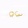 Brass Huggie Hoop Earring Findings KK-TAC0008-08G-1