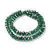 Transparent Electroplate Glass Beads Strands GLAA-F122-04A-3