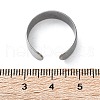 Non-Tarnish 304 Stainless Steel Cuff Rings STAS-T045-22A-P-2