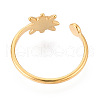 Sun 304 Stainless Steel Cuff Ring Components STAS-T066-34G-3