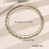 Bohemian Style Natural Shell & Brass & Glass Seed Beaded Necklace for Women Vacation Party PS4119-1-2
