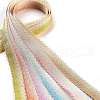 18 Yards 6 Colors Polyester & Polycotton Picot Edged Ribbons Sets SRIB-M012-02-2