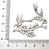 201 Stainless Steel Pendants STAS-V013-11P-3