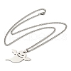 201 Stainless Steel Pendant Necklaces for Man NJEW-Q336-02E-P-5