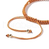 8Pcs 8 Style Natural Mixed Gemstone Donut/Pi Disc Braided Bead Bracelets Set BJEW-JB08967-4