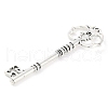 Tibetan Style Alloy Skeleton Key Big Pendants TIBEP-Q043-021-RS-2