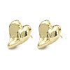 Rack Plating Brass Heart Stud Earrings for Valentine's Day EJEW-Q780-12G-1