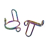 4Pcs 4 Colors Plating(IP) 304 Stainless Steel Arch Adjustable Ring for Unisex RJEW-H230-03M-3
