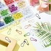 360Pcs 12 Colors Spray Painted Iron Calabash Pins IFIN-YW0001-65-5