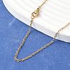 Ion Plating(IP) 304 Stainless Steel Cable Chain Necklaces NJEW-M124-01G-1